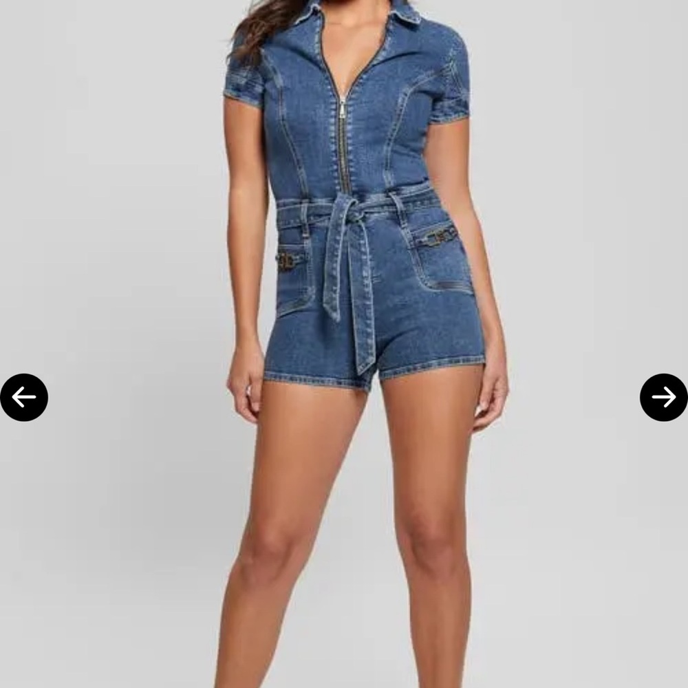 NWT Guess Deana Tie-Waist Romper